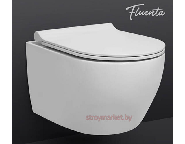 Унитаз подвесной PESTAN Fluenta Turbo 40013803 с сиденьем микролифт - фото1