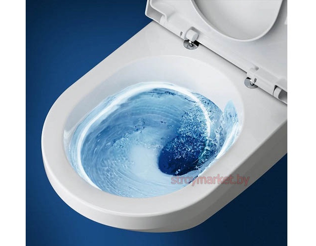 Унитаз подвесной VILLEROY&BOCH Architectura 4694CL01 без ободка с системой TwistFlush и сиденьем в комплекте фото-3