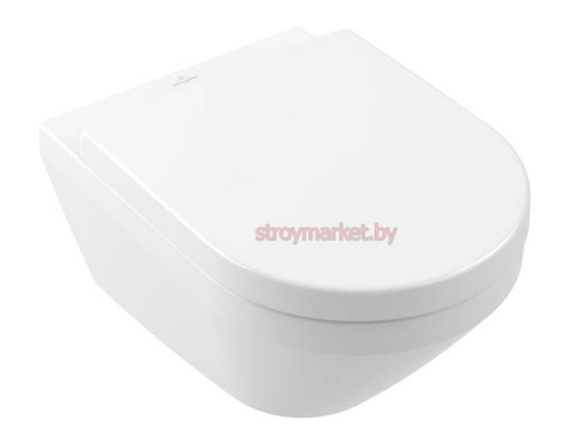 Унитаз подвесной VILLEROY&BOCH Architectura 4694CL01 без ободка с системой TwistFlush и сиденьем в комплекте - фото1