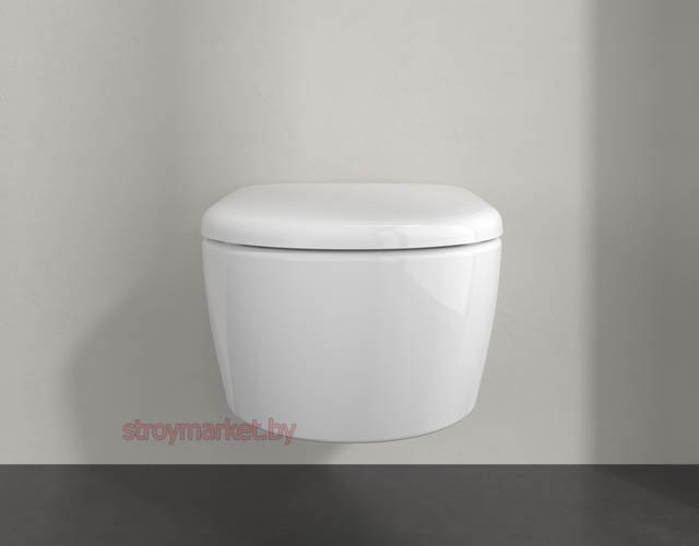 Унитаз подвесной VILLEROY&BOCH Skyla 5656CL01 без ободка с системой TwistFlush и сиденьем в комплекте фото-6 Унитаз подвесной VILLEROY&BOCH Skyla 5656CL01 без ободка с системой TwistFlush и сиденьем в комплекте фото-6