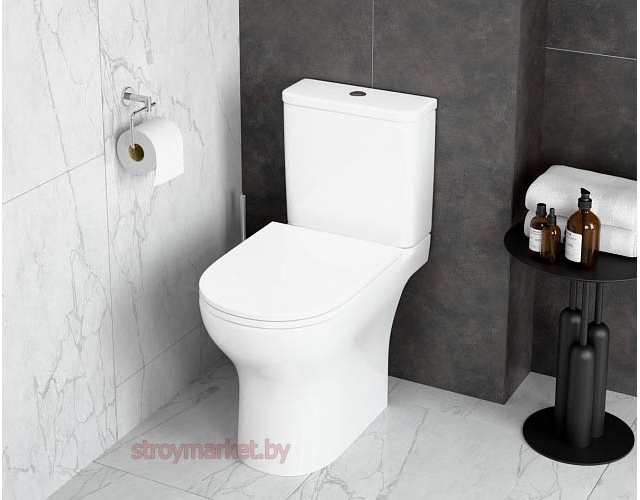 Унитаз напольный безободковый VITRA M50 VortexFlush 9889B003-7200 с пневмокрышкой фото-6