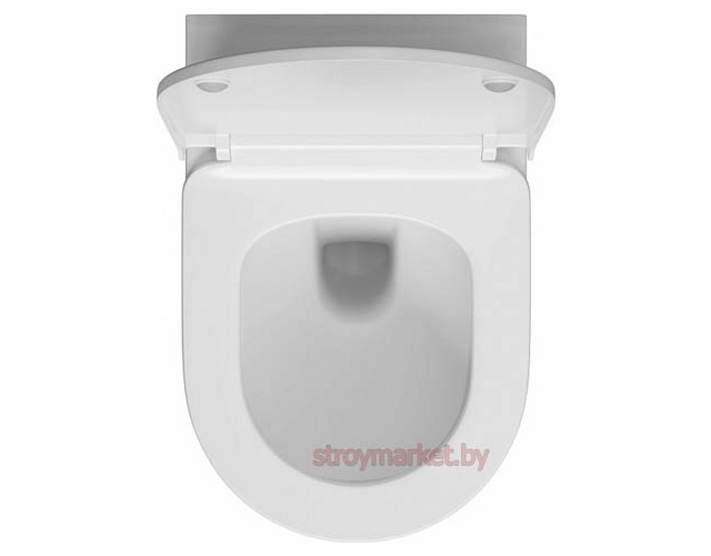 Унитаз подвесной VITRA Sanibelle SmoothFlush без ободка 7551B003-0075 в комплекте с сиденьем микролифт фото-4