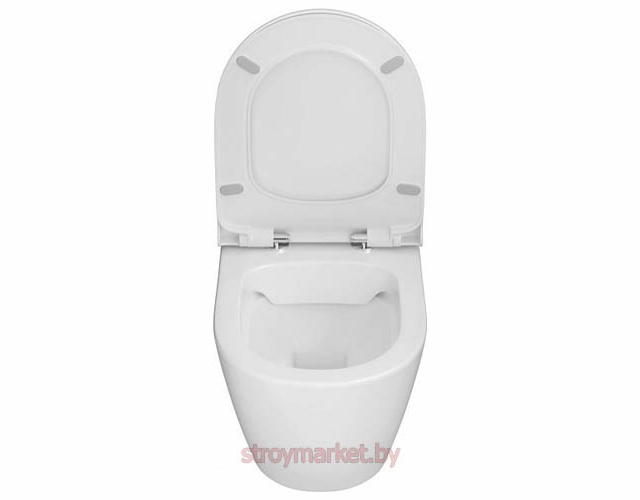 Унитаз подвесной VITRA Sanibelle SmoothFlush без ободка 7551B003-0075 в комплекте с сиденьем микролифт фото-5
