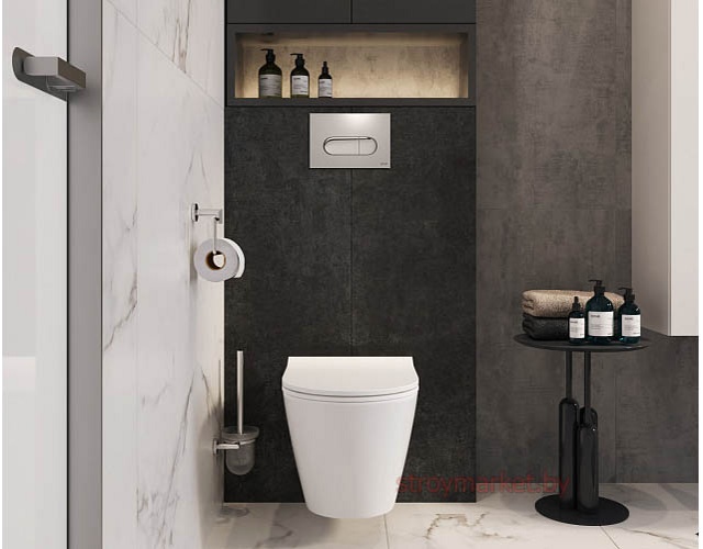 Унитаз подвесной VITRA Sanibelle SmoothFlush без ободка 7551B003-0075 в комплекте с сиденьем микролифт фото-6