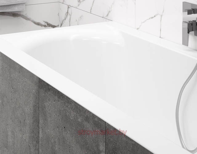 Ванна акриловая прямоугольная BONITO HOME Aventura Slim 170x75 BH-AV-901-170-75 Slim/St фото-3
