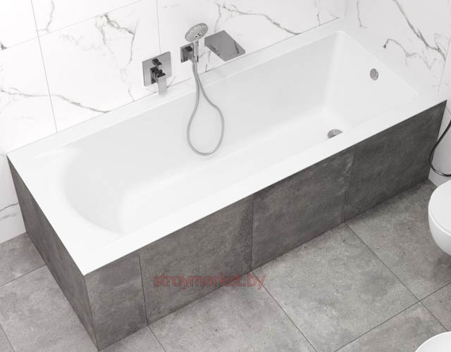 Ванна акриловая прямоугольная BONITO HOME Aventura Slim 170x75 BH-AV-901-170-75 Slim/St фото-4